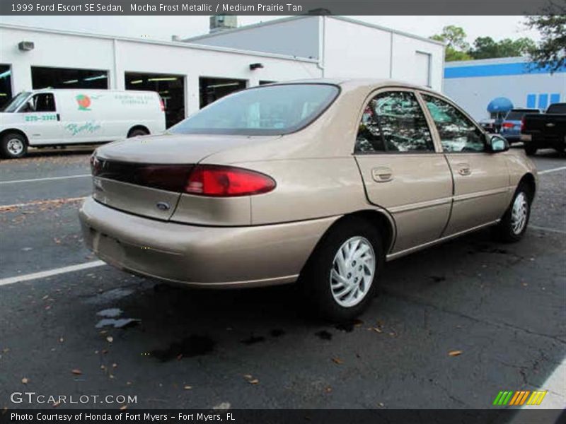 Mocha Frost Metallic / Medium Prairie Tan 1999 Ford Escort SE Sedan