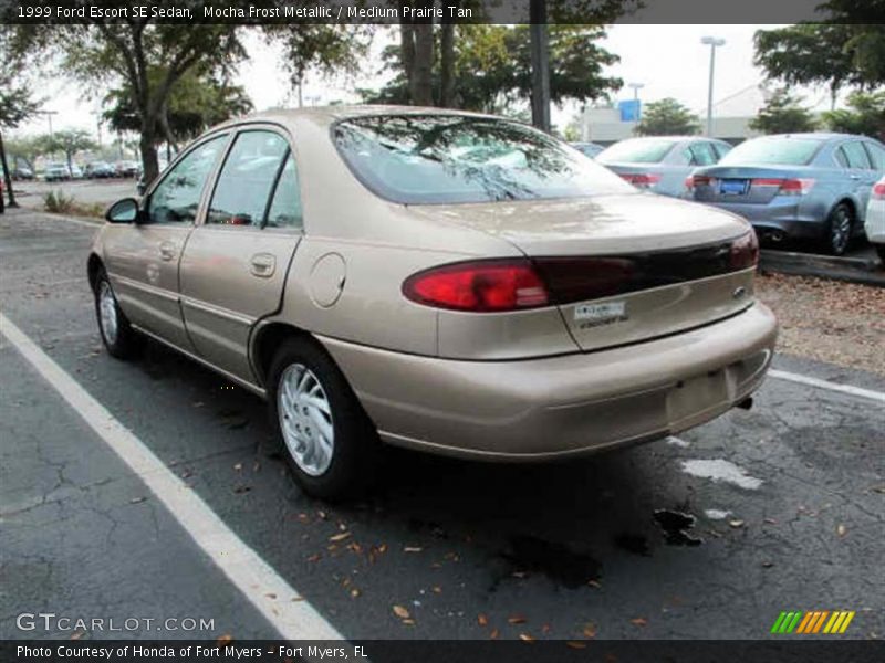 Mocha Frost Metallic / Medium Prairie Tan 1999 Ford Escort SE Sedan