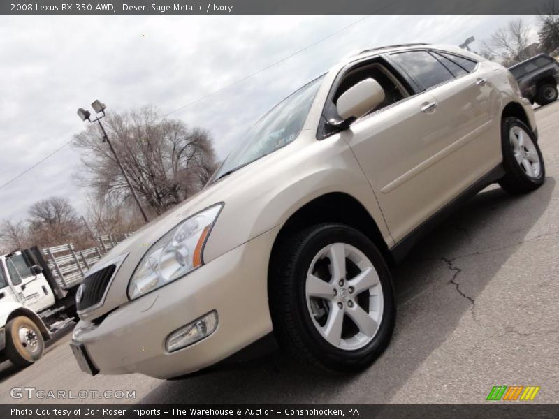 Desert Sage Metallic / Ivory 2008 Lexus RX 350 AWD