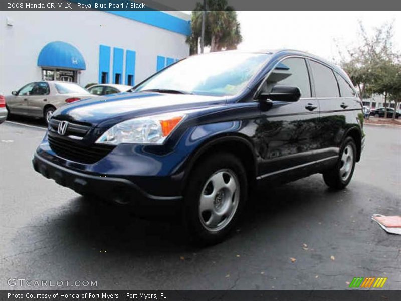 Royal Blue Pearl / Black 2008 Honda CR-V LX