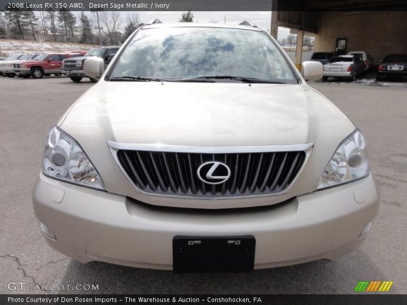 Desert Sage Metallic / Ivory 2008 Lexus RX 350 AWD