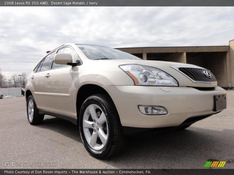 Desert Sage Metallic / Ivory 2008 Lexus RX 350 AWD