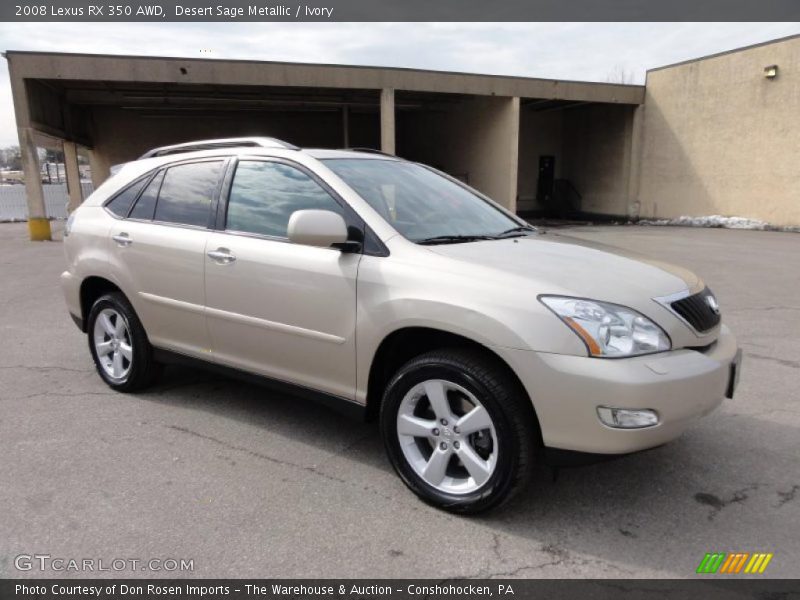 Desert Sage Metallic / Ivory 2008 Lexus RX 350 AWD