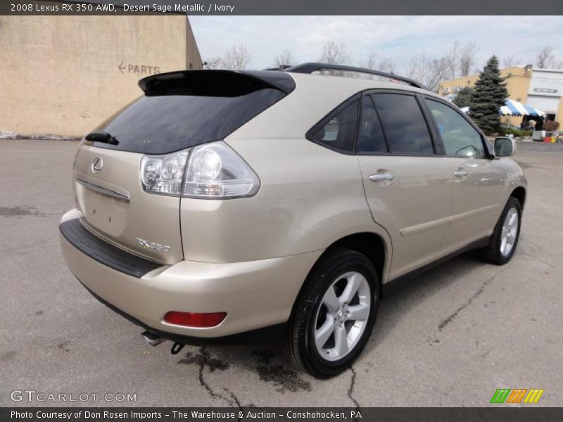 Desert Sage Metallic / Ivory 2008 Lexus RX 350 AWD