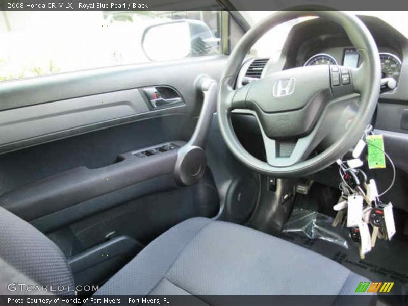 Royal Blue Pearl / Black 2008 Honda CR-V LX