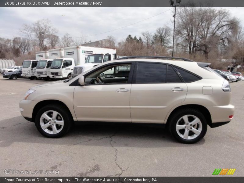 Desert Sage Metallic / Ivory 2008 Lexus RX 350 AWD