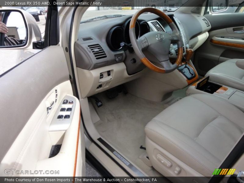 Desert Sage Metallic / Ivory 2008 Lexus RX 350 AWD