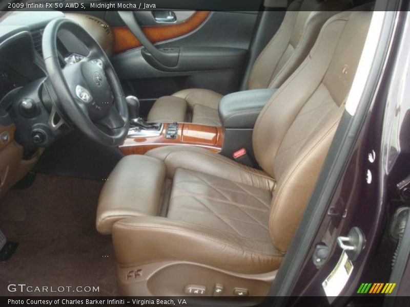  2009 FX 50 AWD S Java Interior
