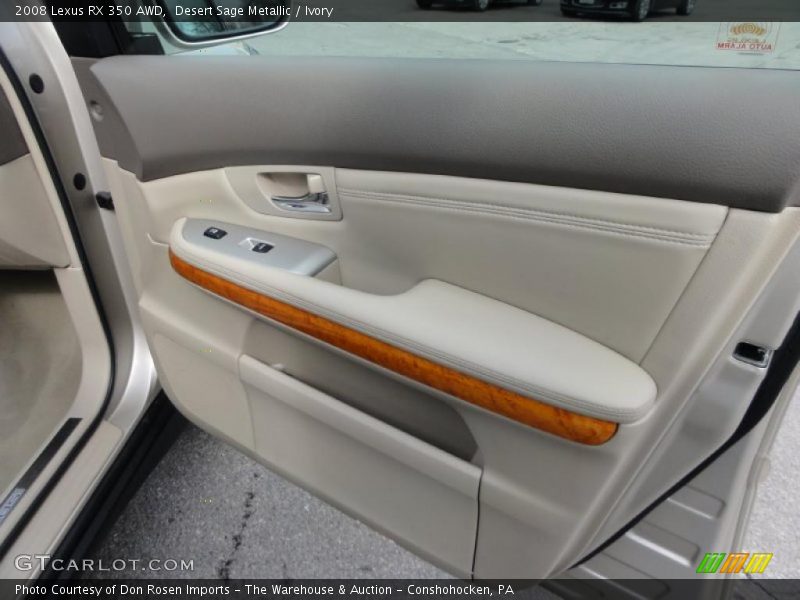 Desert Sage Metallic / Ivory 2008 Lexus RX 350 AWD