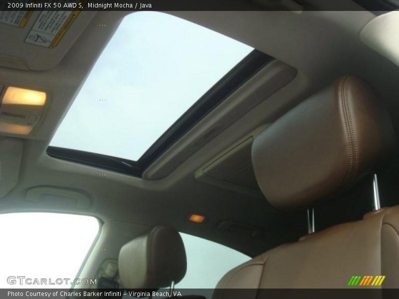 Sunroof of 2009 FX 50 AWD S