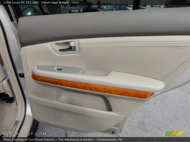 Desert Sage Metallic / Ivory 2008 Lexus RX 350 AWD