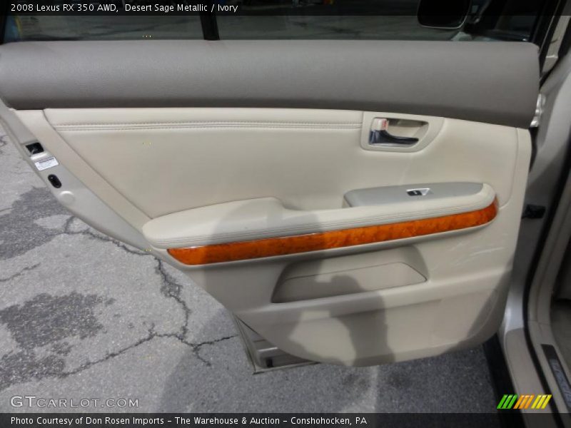 Desert Sage Metallic / Ivory 2008 Lexus RX 350 AWD