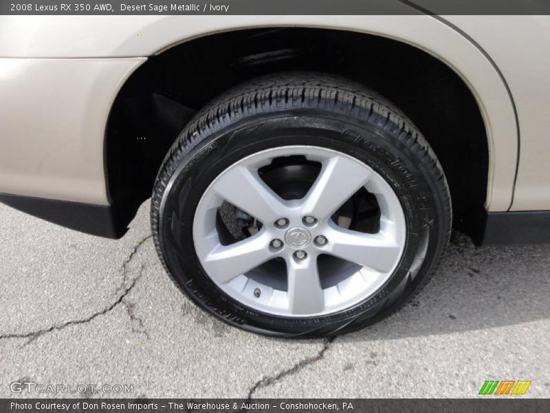 Desert Sage Metallic / Ivory 2008 Lexus RX 350 AWD