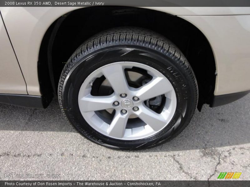 Desert Sage Metallic / Ivory 2008 Lexus RX 350 AWD