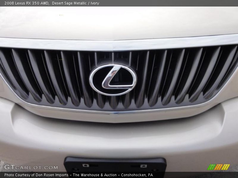 Desert Sage Metallic / Ivory 2008 Lexus RX 350 AWD