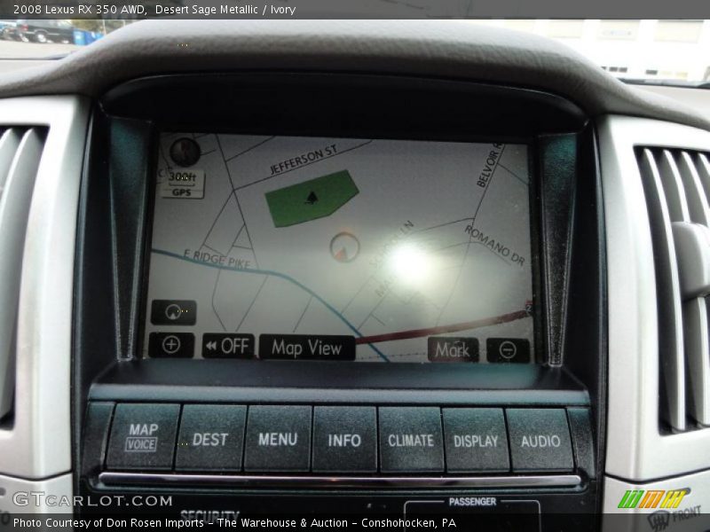 Desert Sage Metallic / Ivory 2008 Lexus RX 350 AWD