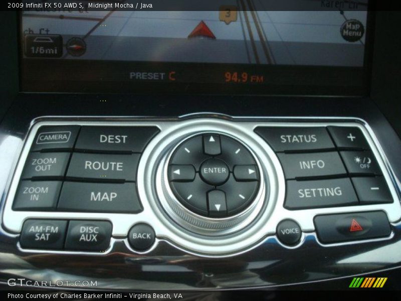 Controls of 2009 FX 50 AWD S