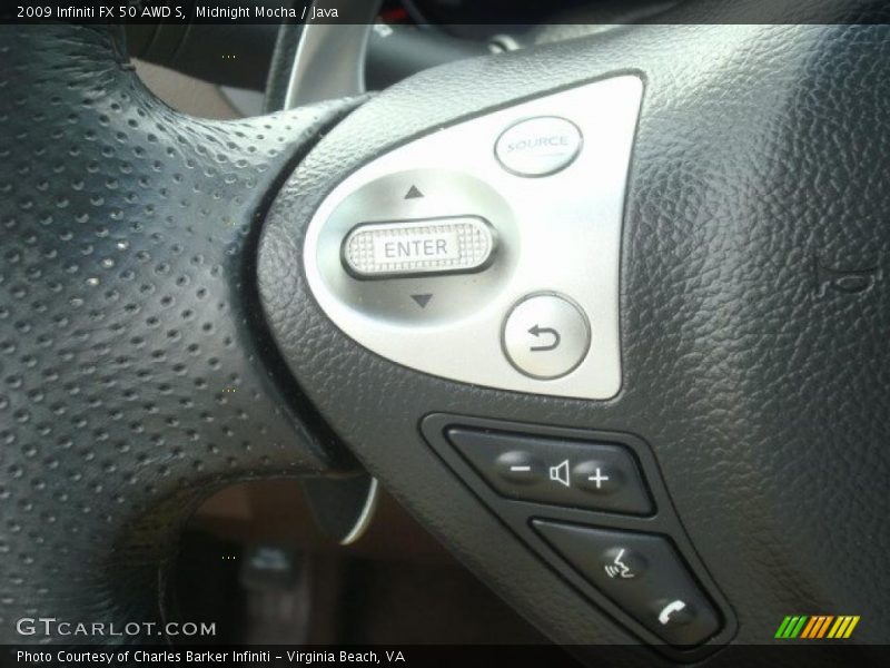 Controls of 2009 FX 50 AWD S