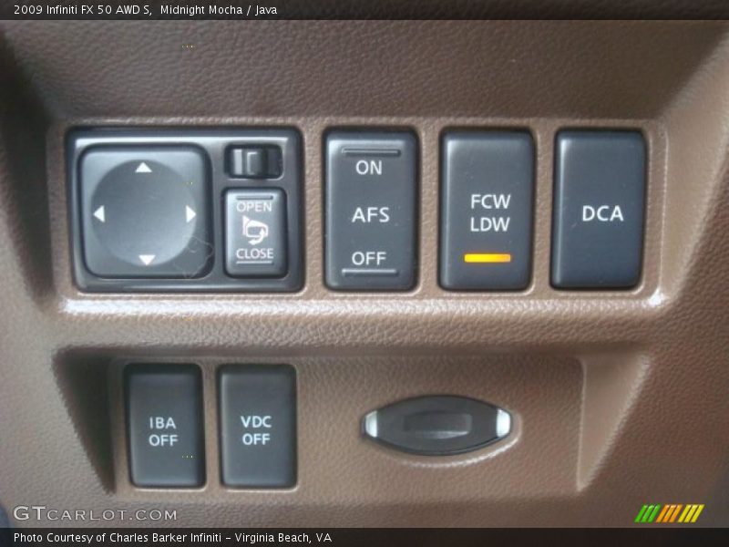 Controls of 2009 FX 50 AWD S
