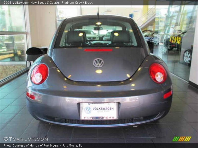 Platinum Grey / Black 2008 Volkswagen New Beetle S Coupe