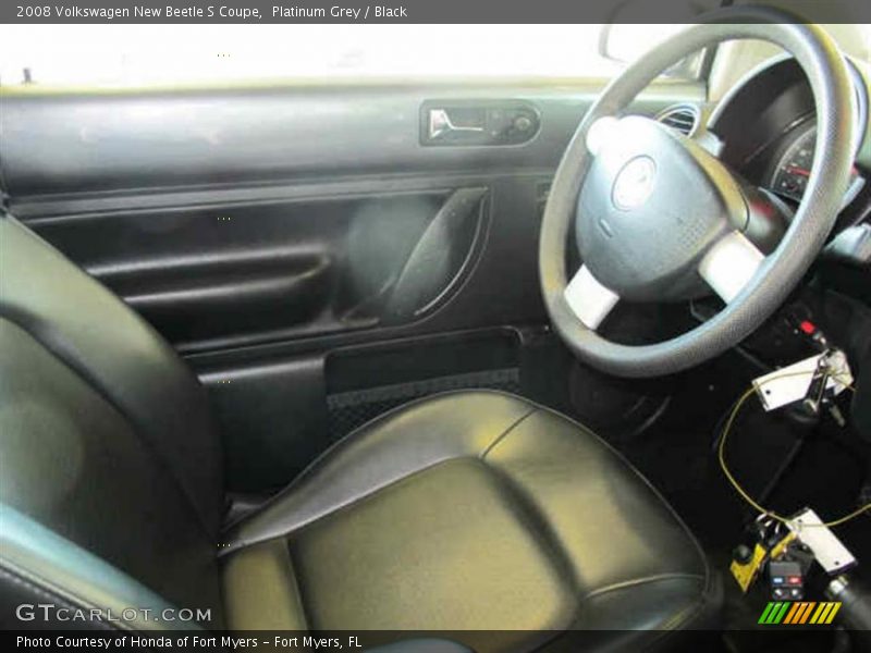 Platinum Grey / Black 2008 Volkswagen New Beetle S Coupe