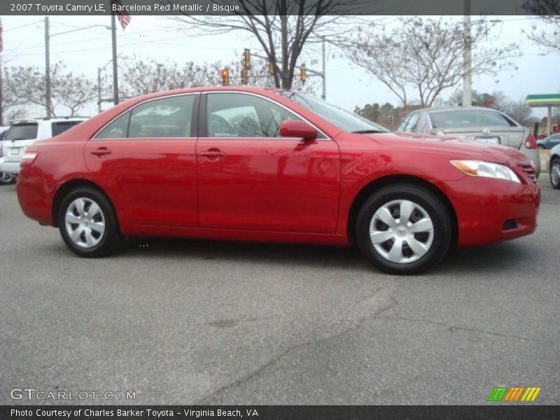 Barcelona Red Metallic / Bisque 2007 Toyota Camry LE