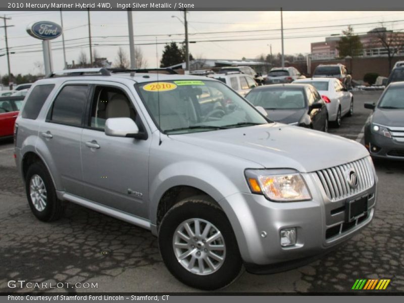 Ingot Silver Metallic / Stone 2010 Mercury Mariner Hybrid 4WD