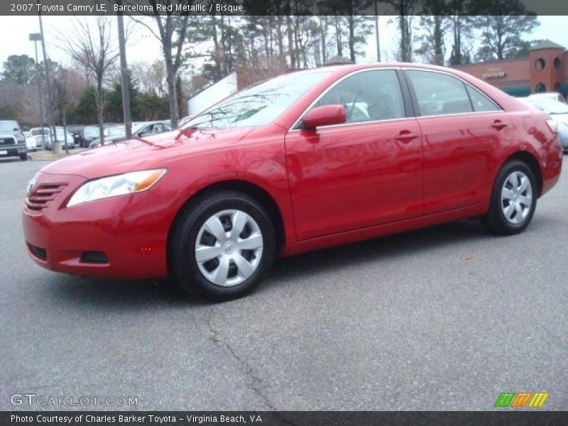 Barcelona Red Metallic / Bisque 2007 Toyota Camry LE