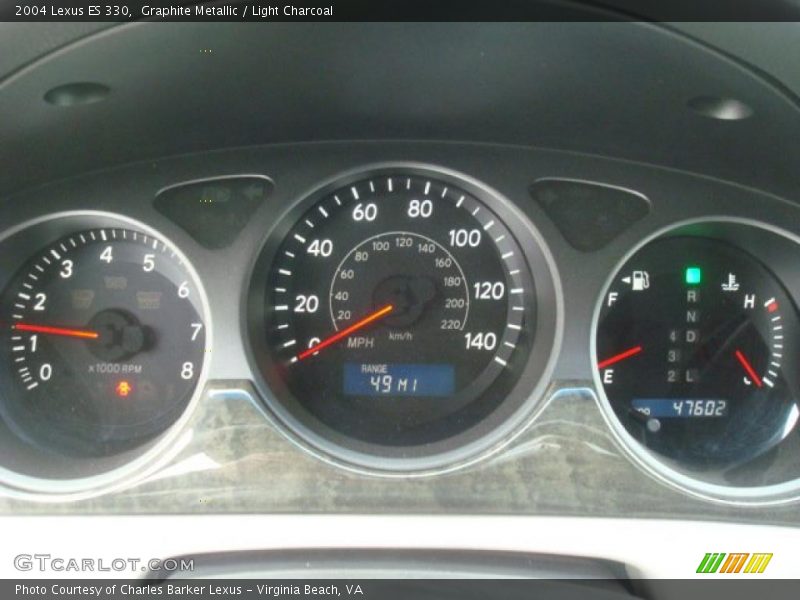 Graphite Metallic / Light Charcoal 2004 Lexus ES 330