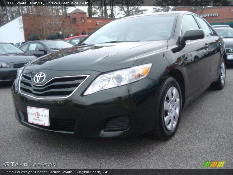 Spruce Green Mica / Ash 2011 Toyota Camry LE