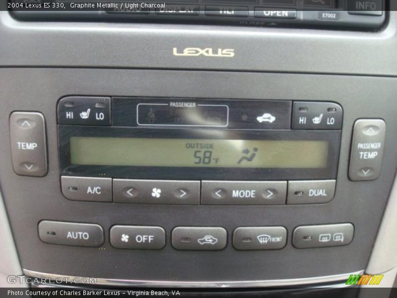 Graphite Metallic / Light Charcoal 2004 Lexus ES 330
