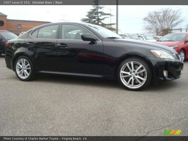 Obsidian Black / Black 2007 Lexus IS 350
