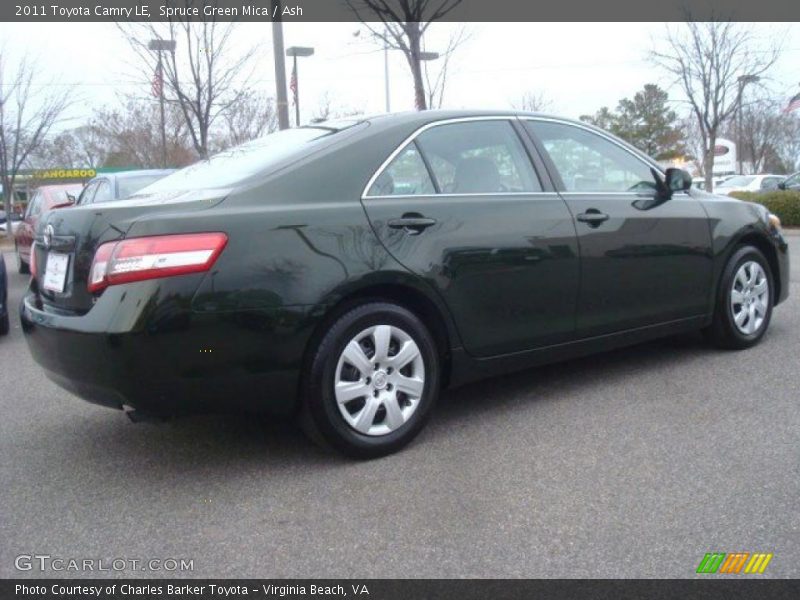 Spruce Green Mica / Ash 2011 Toyota Camry LE