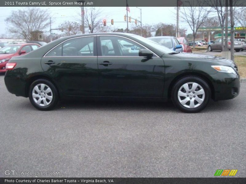 Spruce Green Mica / Ash 2011 Toyota Camry LE