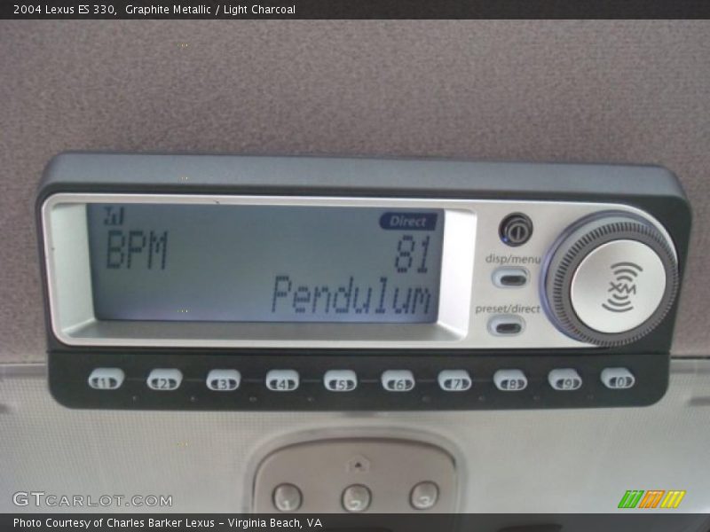 Graphite Metallic / Light Charcoal 2004 Lexus ES 330