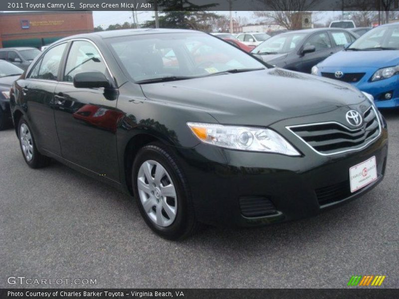 Spruce Green Mica / Ash 2011 Toyota Camry LE