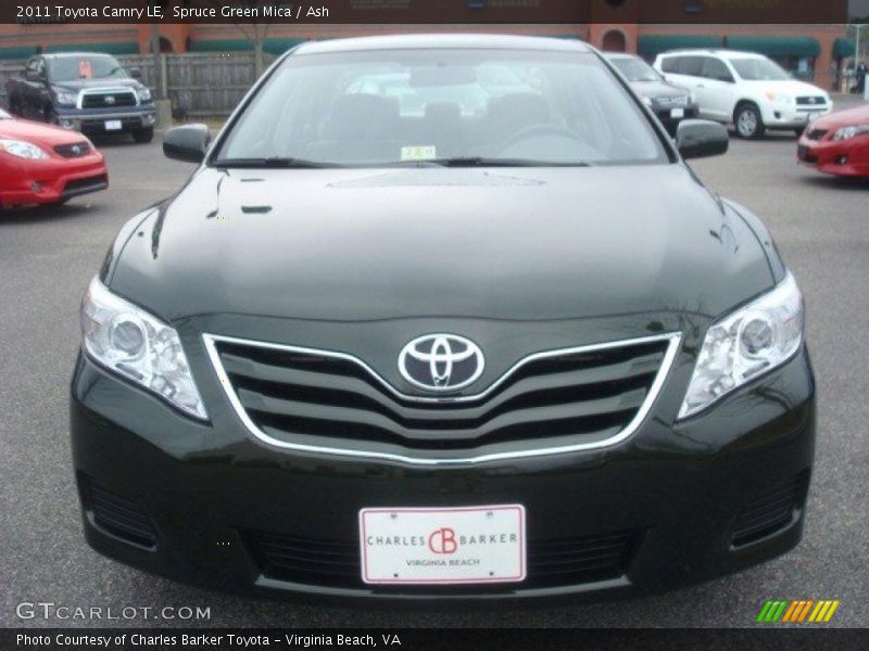 Spruce Green Mica / Ash 2011 Toyota Camry LE