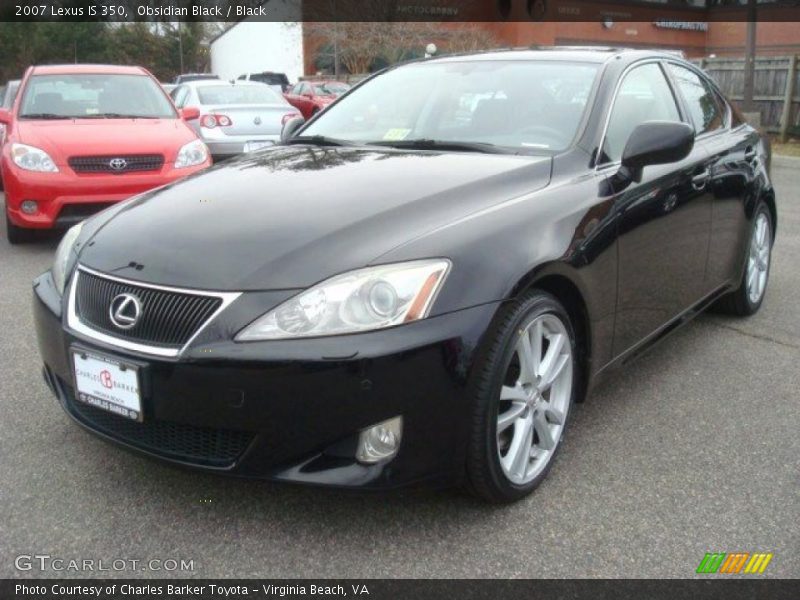 Obsidian Black / Black 2007 Lexus IS 350