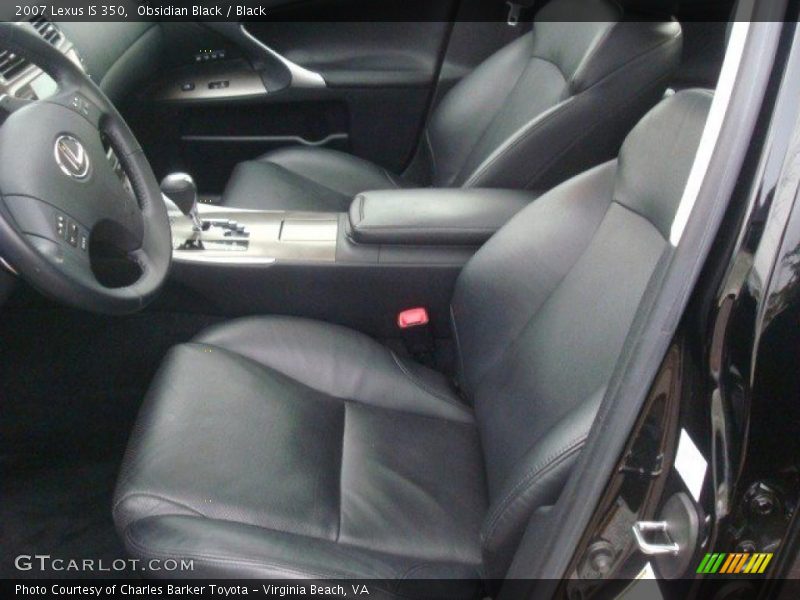 Obsidian Black / Black 2007 Lexus IS 350