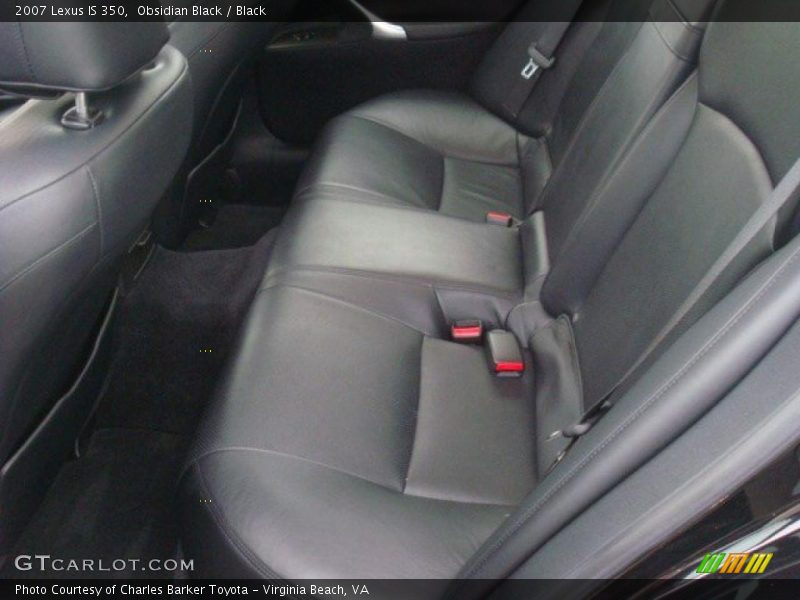 Obsidian Black / Black 2007 Lexus IS 350