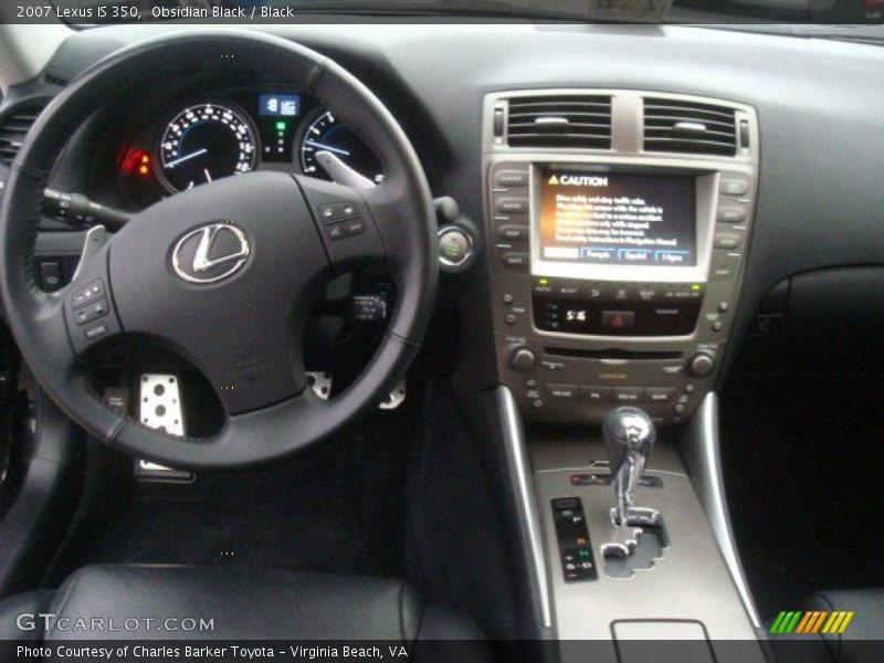 Obsidian Black / Black 2007 Lexus IS 350