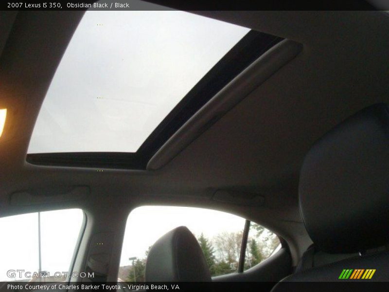Obsidian Black / Black 2007 Lexus IS 350