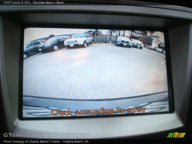Obsidian Black / Black 2007 Lexus IS 350