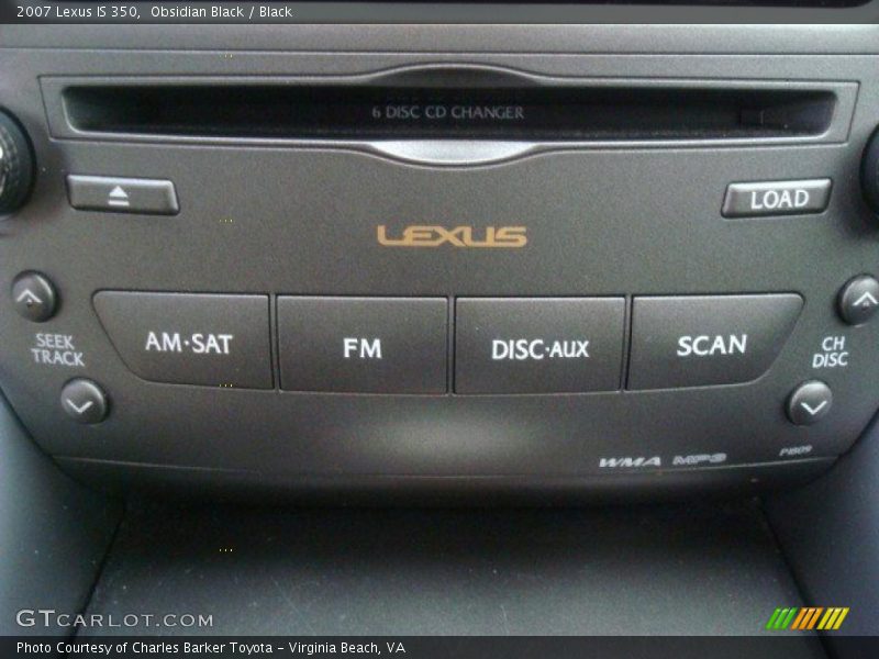 Obsidian Black / Black 2007 Lexus IS 350