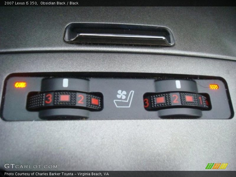 Obsidian Black / Black 2007 Lexus IS 350