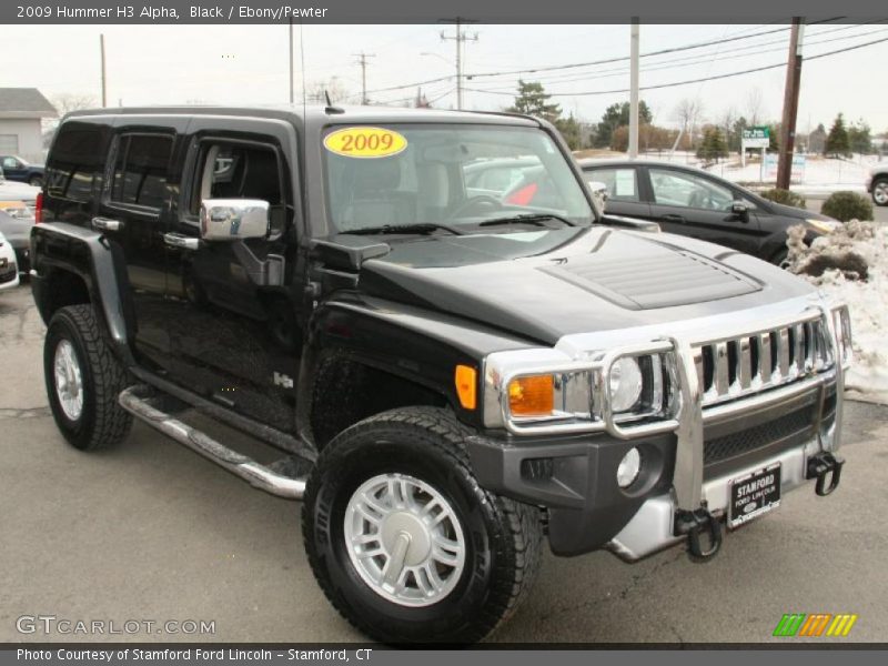 Black / Ebony/Pewter 2009 Hummer H3 Alpha