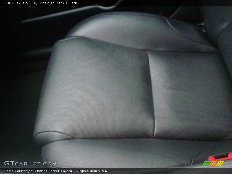 Obsidian Black / Black 2007 Lexus IS 350
