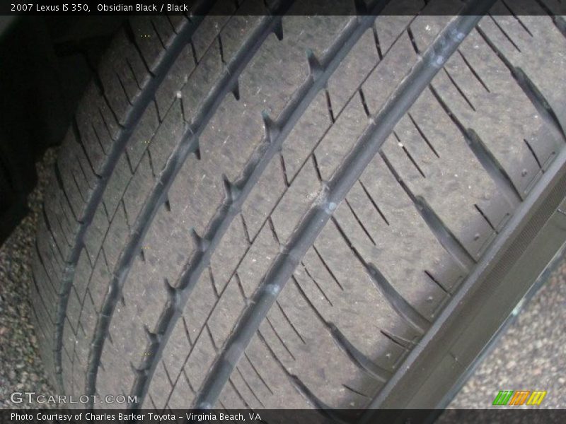 Obsidian Black / Black 2007 Lexus IS 350