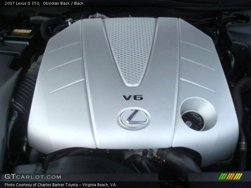 Obsidian Black / Black 2007 Lexus IS 350