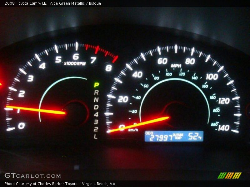 Aloe Green Metallic / Bisque 2008 Toyota Camry LE